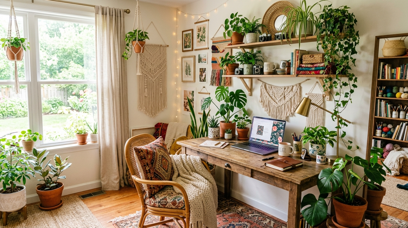 Balance bold accents with a calm base